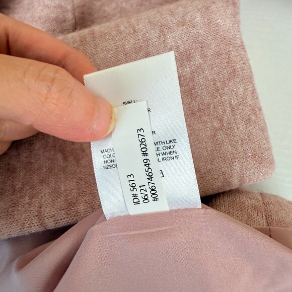 NWOT EXPRESS Blush Pink Super Soft Knit Comfy Blazer – Lined Size S - Picture 9 of 9